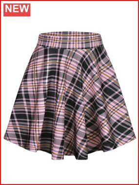 Women's Pleated Mini Skirt High Waisted Flowy Casual Summer Skirt
